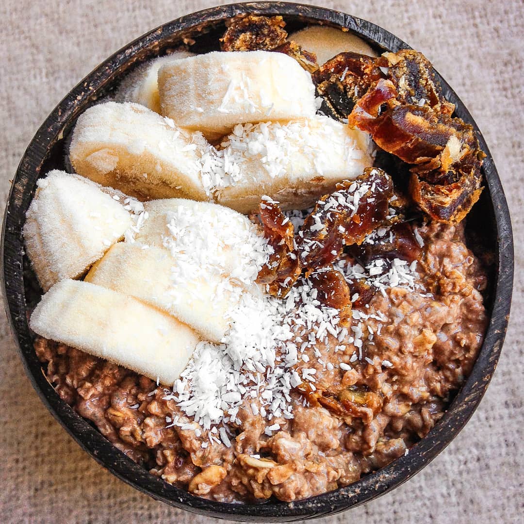 Chocolate Banana Coconut Overnight Oats