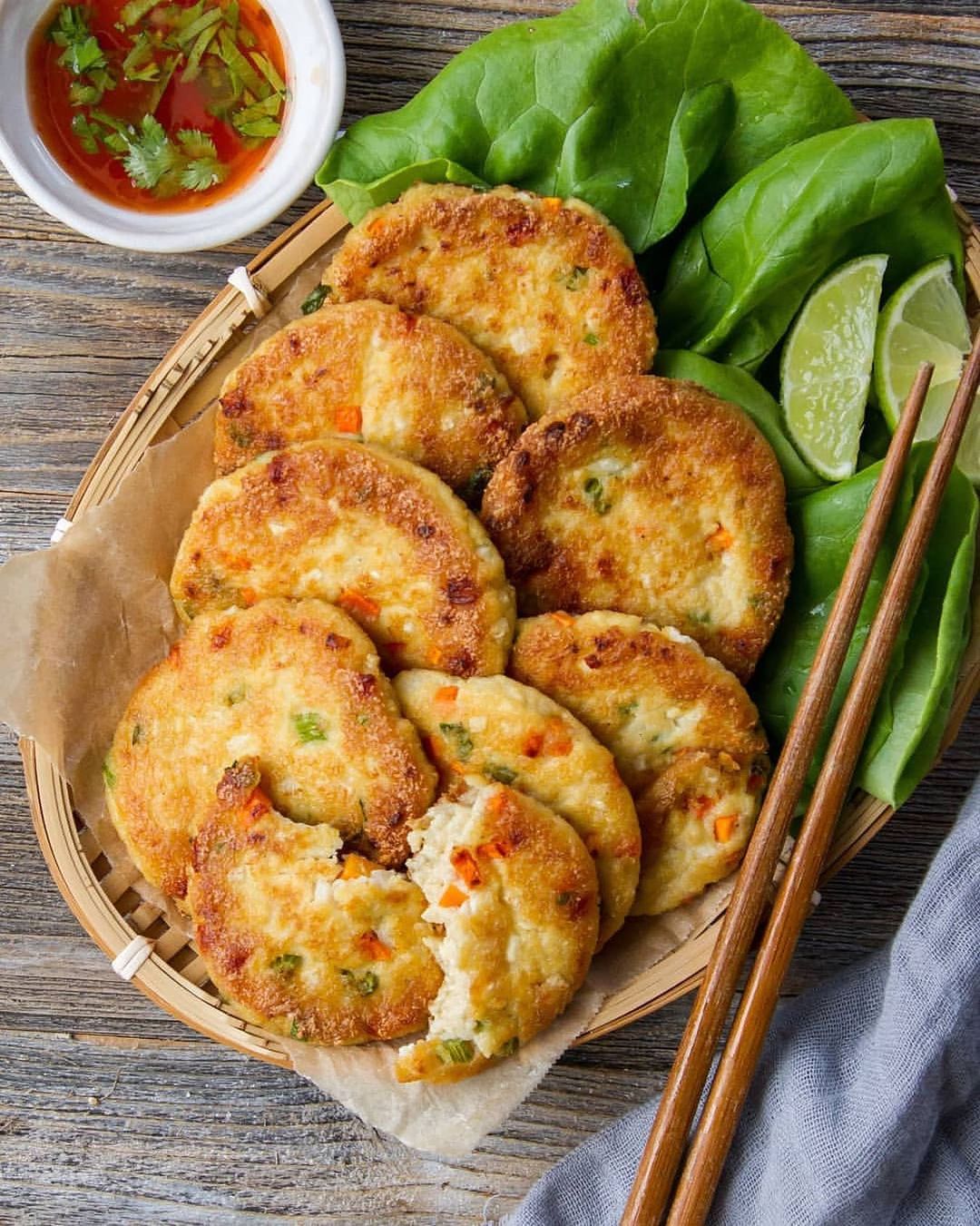 Golden Tofu Cakes