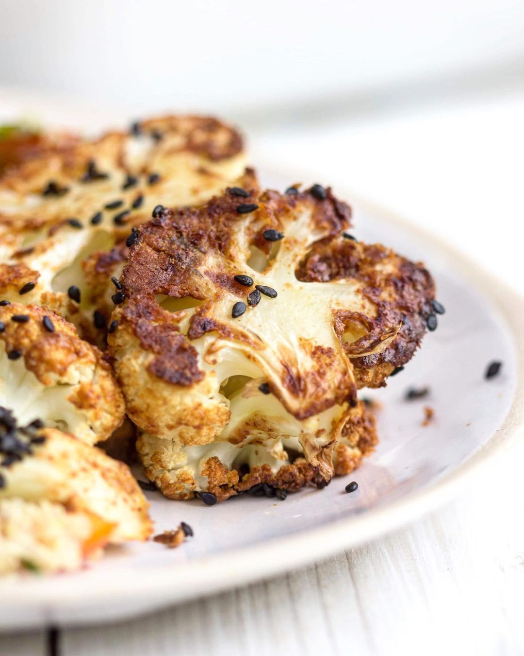Almond Butter Roasted Cauliflower Dish