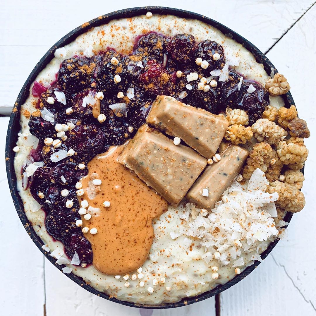 Zucchini Oats with Fruit Toppings