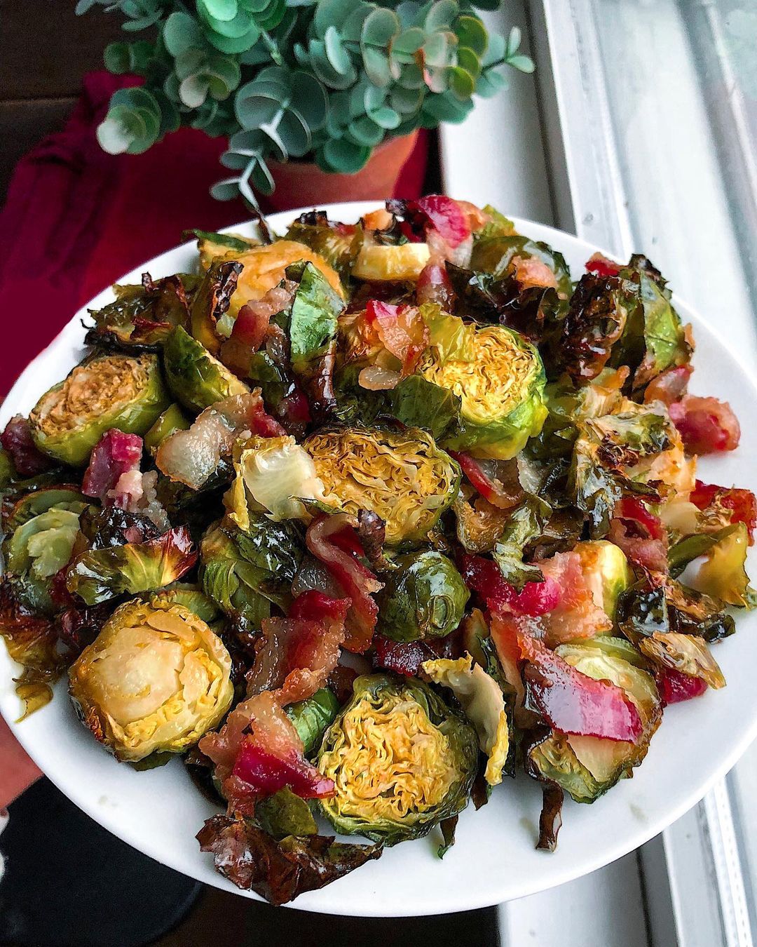Maple Bacon Brussels Sprouts
