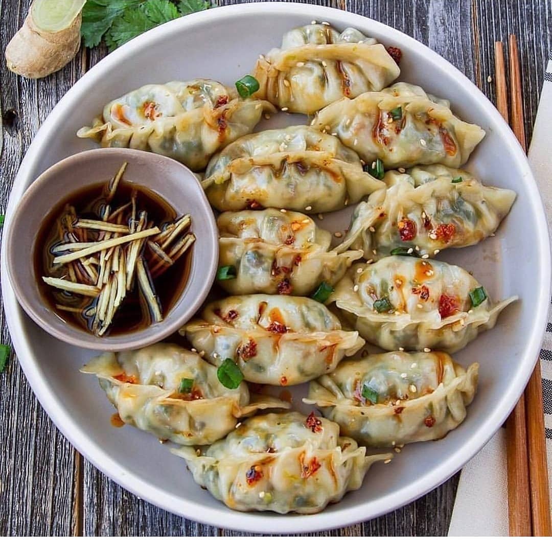 Tofu and Bok Choy Potstickers