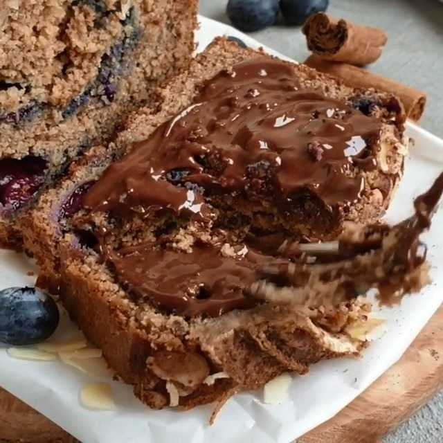 Healthy Blueberry Chocolate Chip Banana Bread