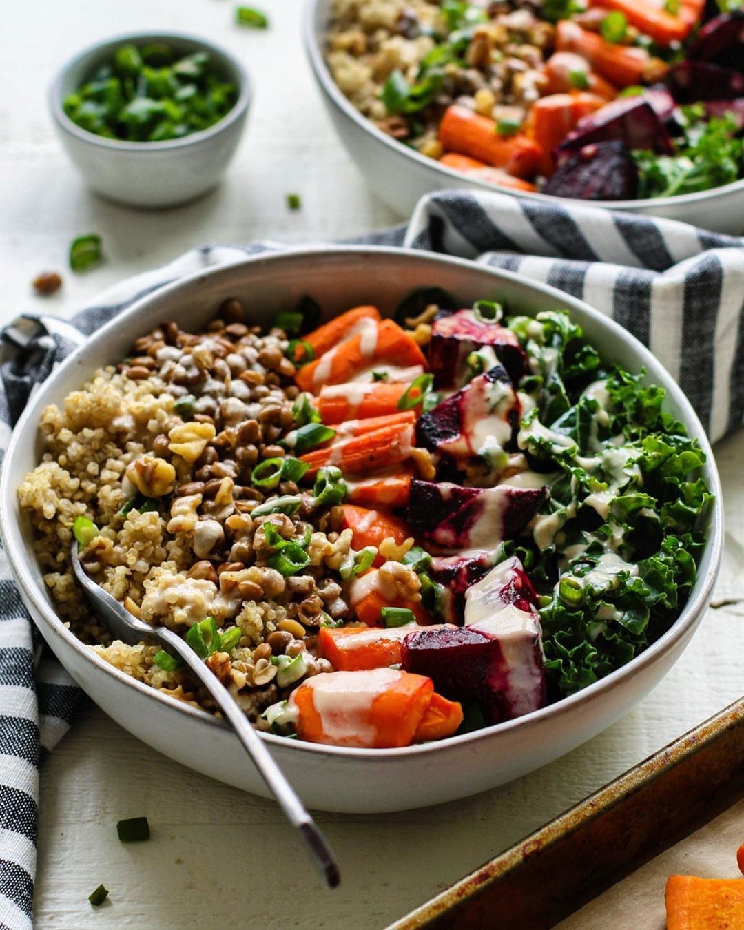 Roasted Carrot, Beet, and Lentil Salad