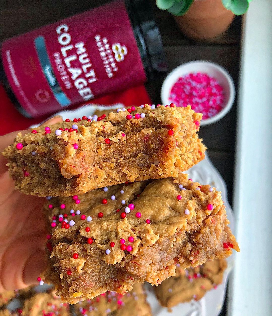 Cake Batter Cookie Bars