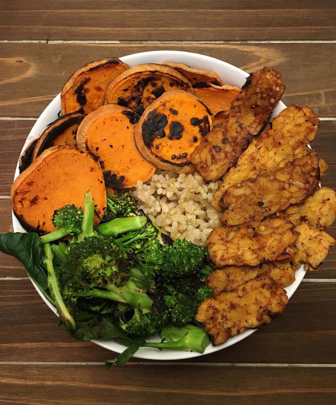 Maple Tempeh Buddha Bowl with Sweet Potatoes