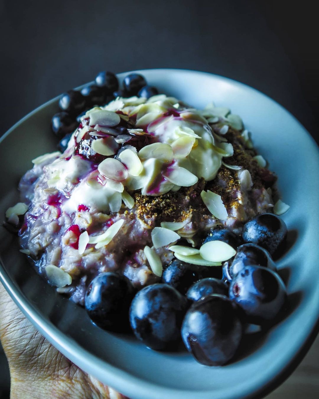 Healthy Porridge with Banana, Apple, and Peanut Butter