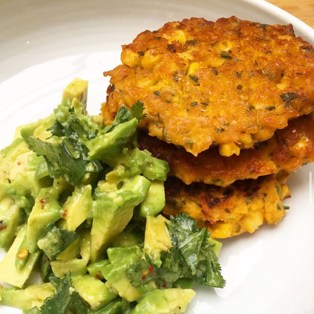 Sweetcorn Fritters with Guacamole