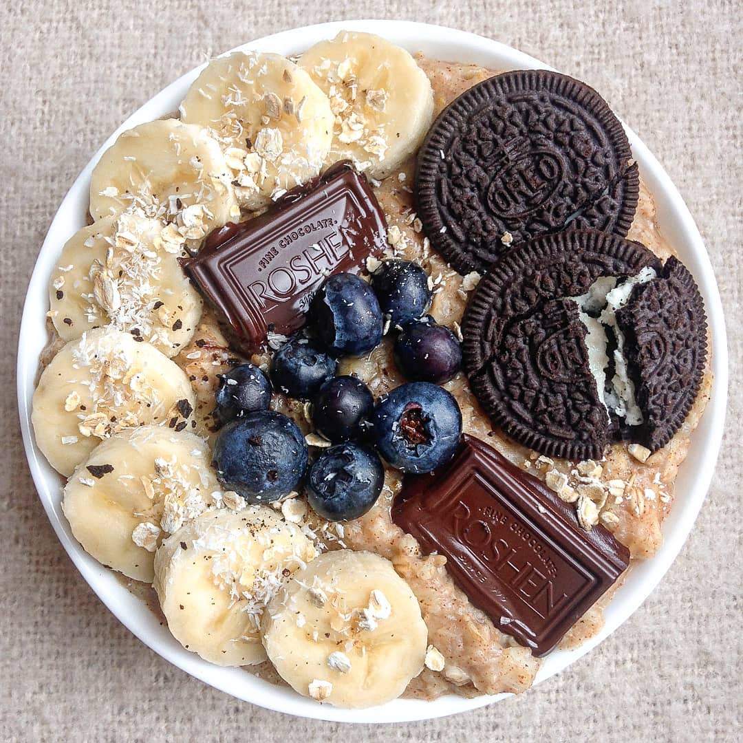 Chocolate Oreo Banana Oatmeal