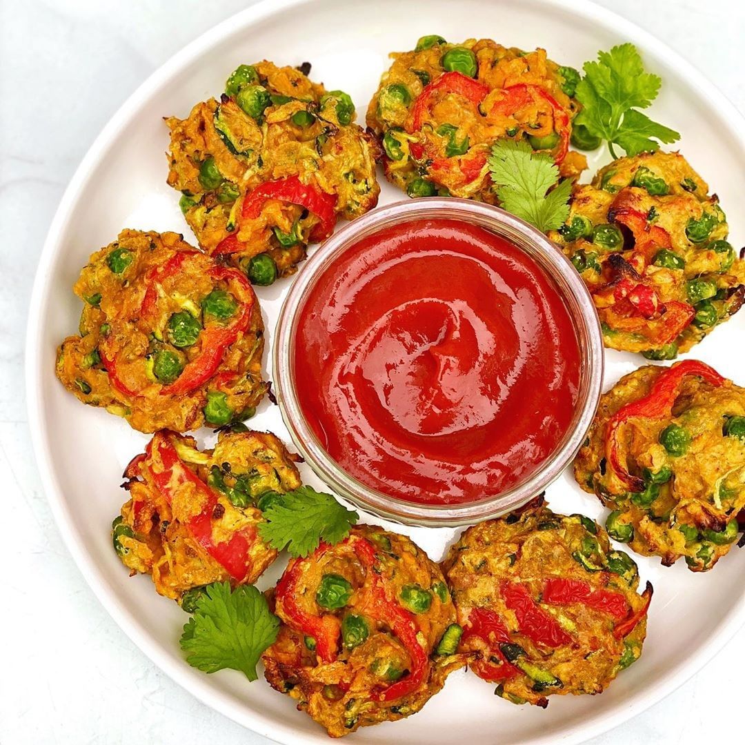 Baked Vegetable Pakora Fritters