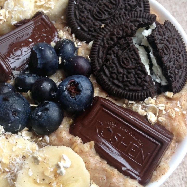 Chocolate Oreo Banana Oatmeal