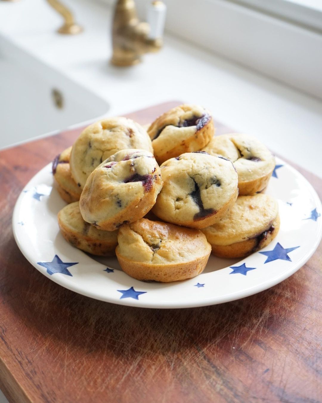 Super Simple Blueberry Pancake Bites