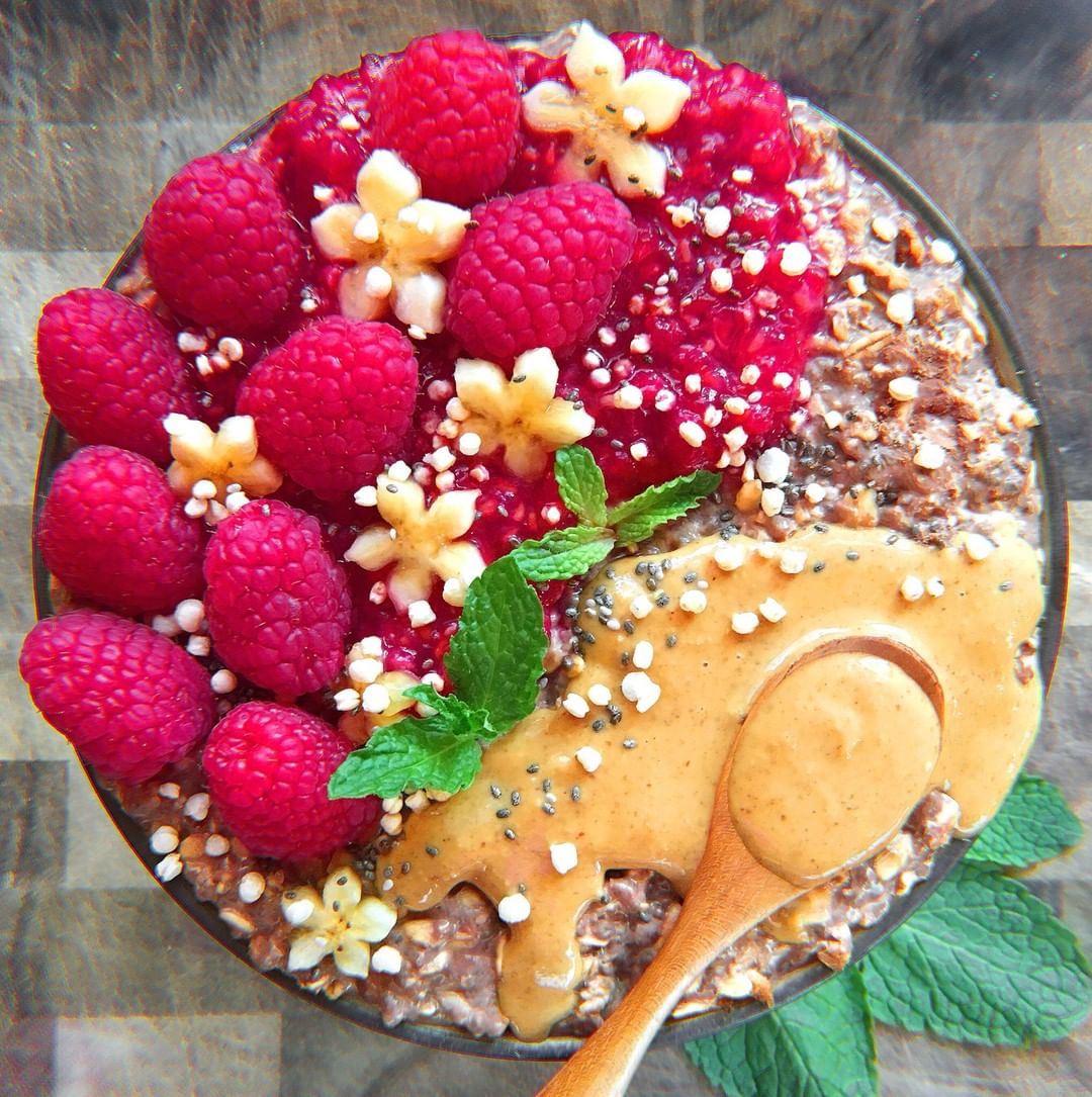 Peanut Butter and Jelly Chocolate Oats