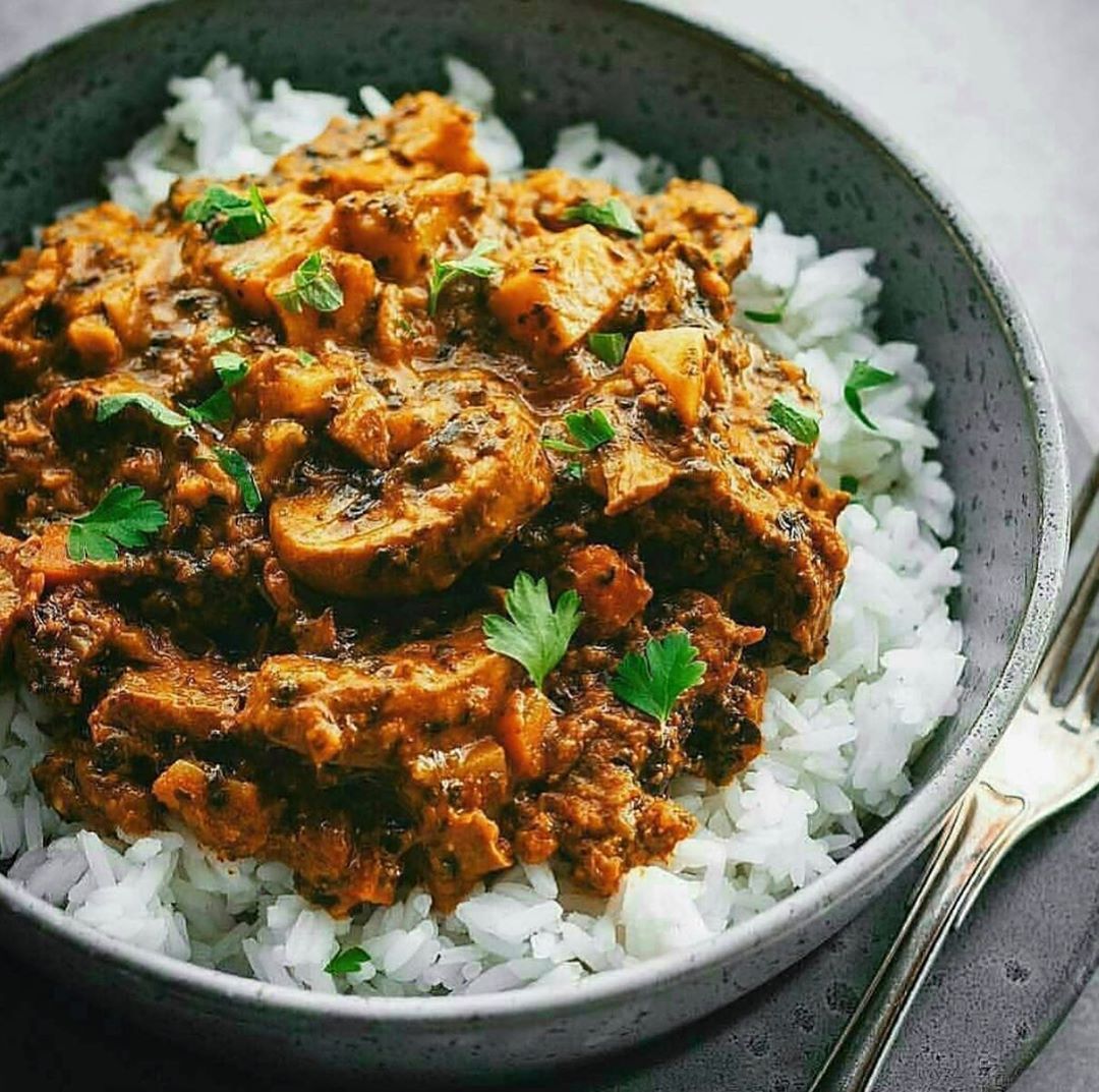 Mushroom and Sweet Potato Curry