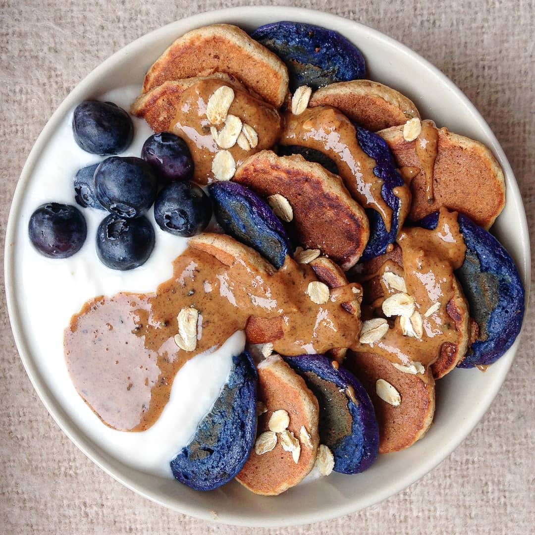 Mini Banana Bread Pancakes