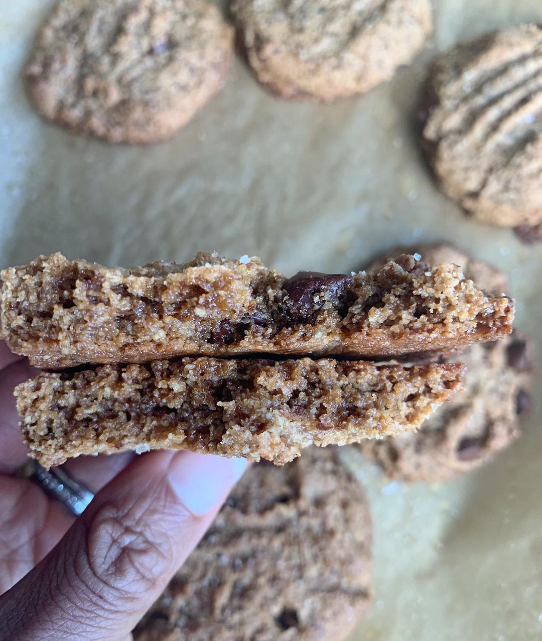 Chocolate Chip Crinkle Cookies