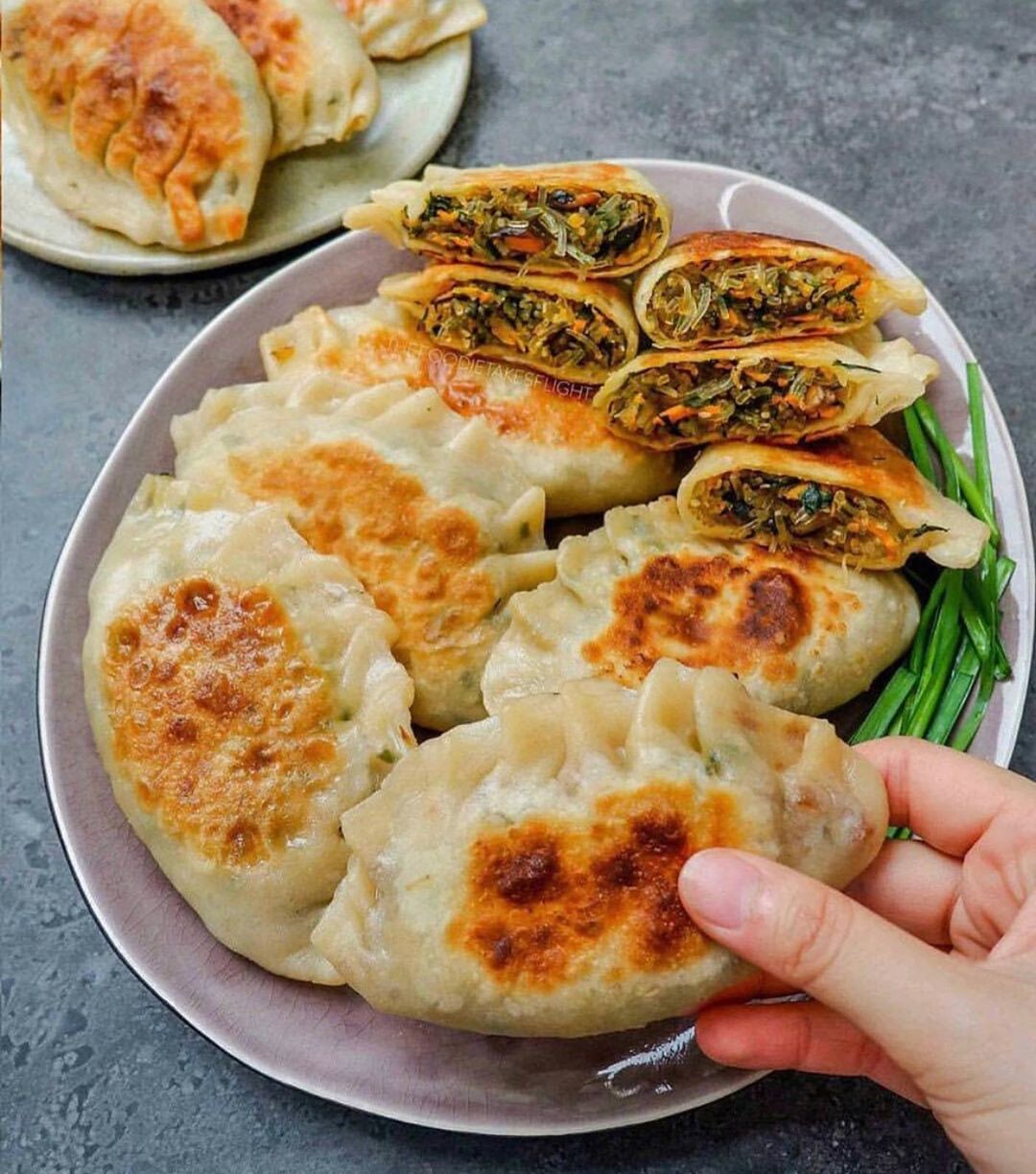 Vegan Chinese Chive Pies