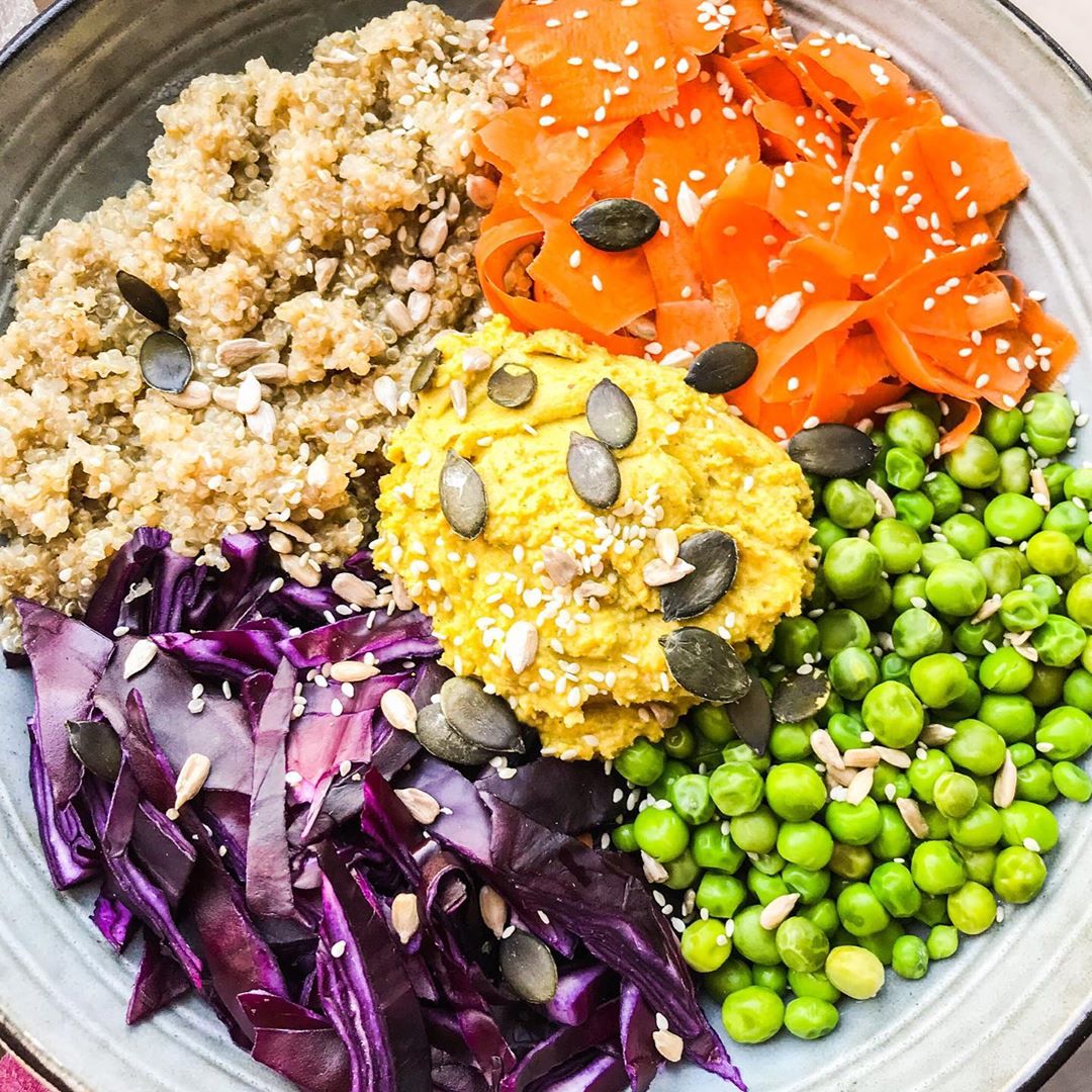Rainbow Bowl with Quinoa and Veggies