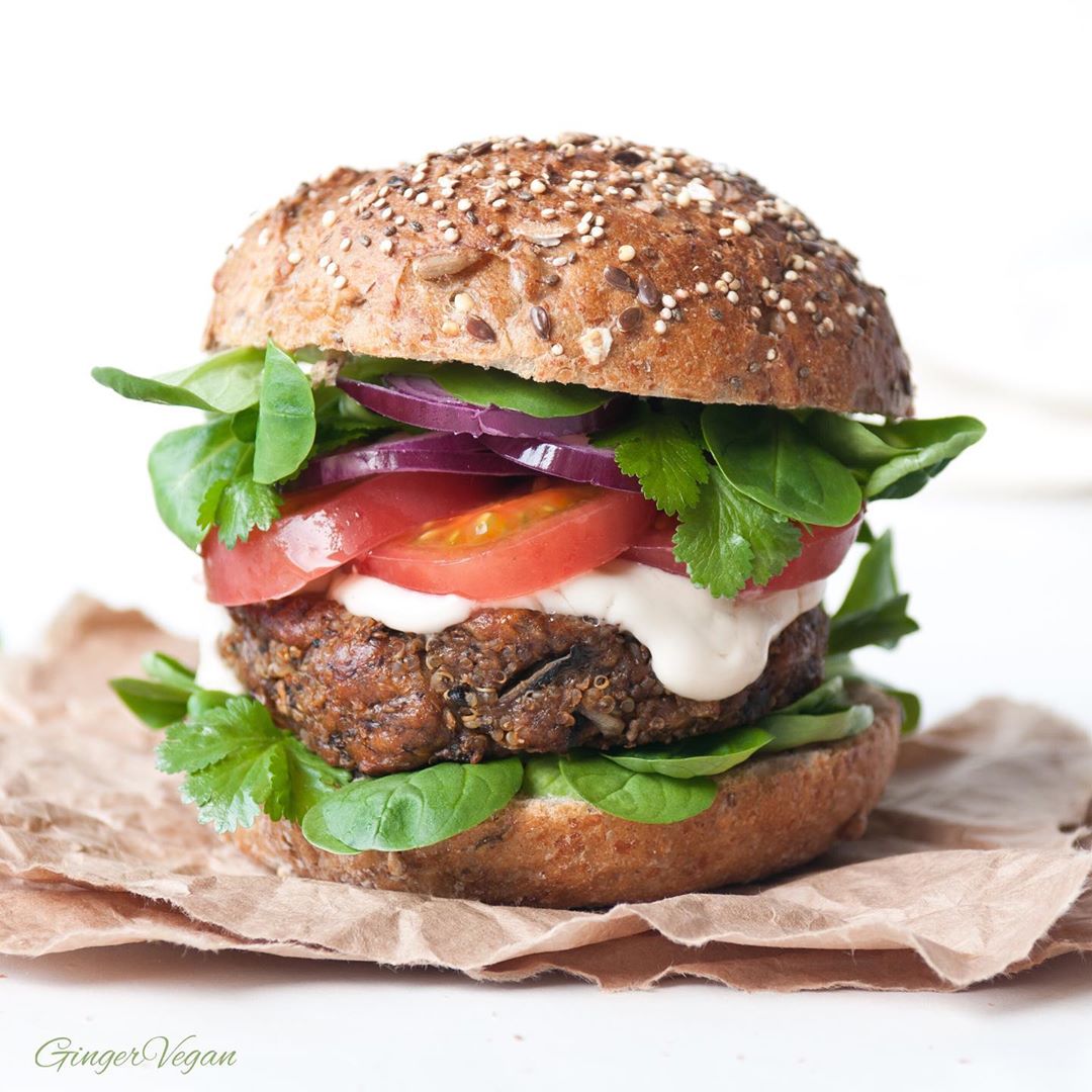 Mushroom and Quinoa Burgers