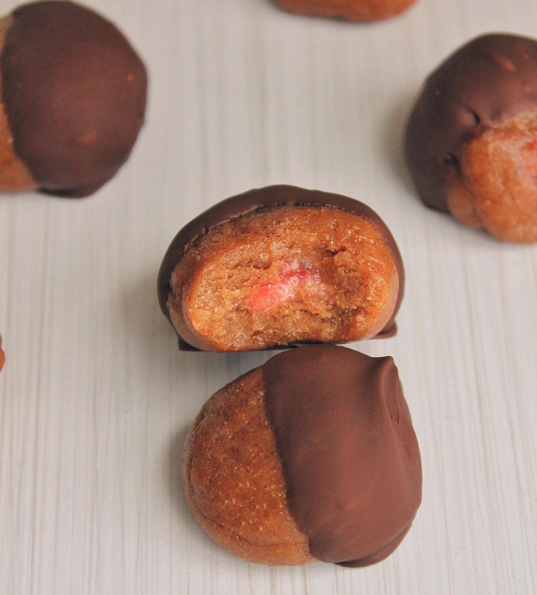 Valentine's Day Poppers with Almond Butter and Strawberries