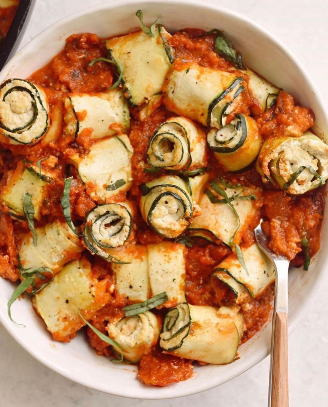 Vegan Zucchini Ricotta Roll-Ups