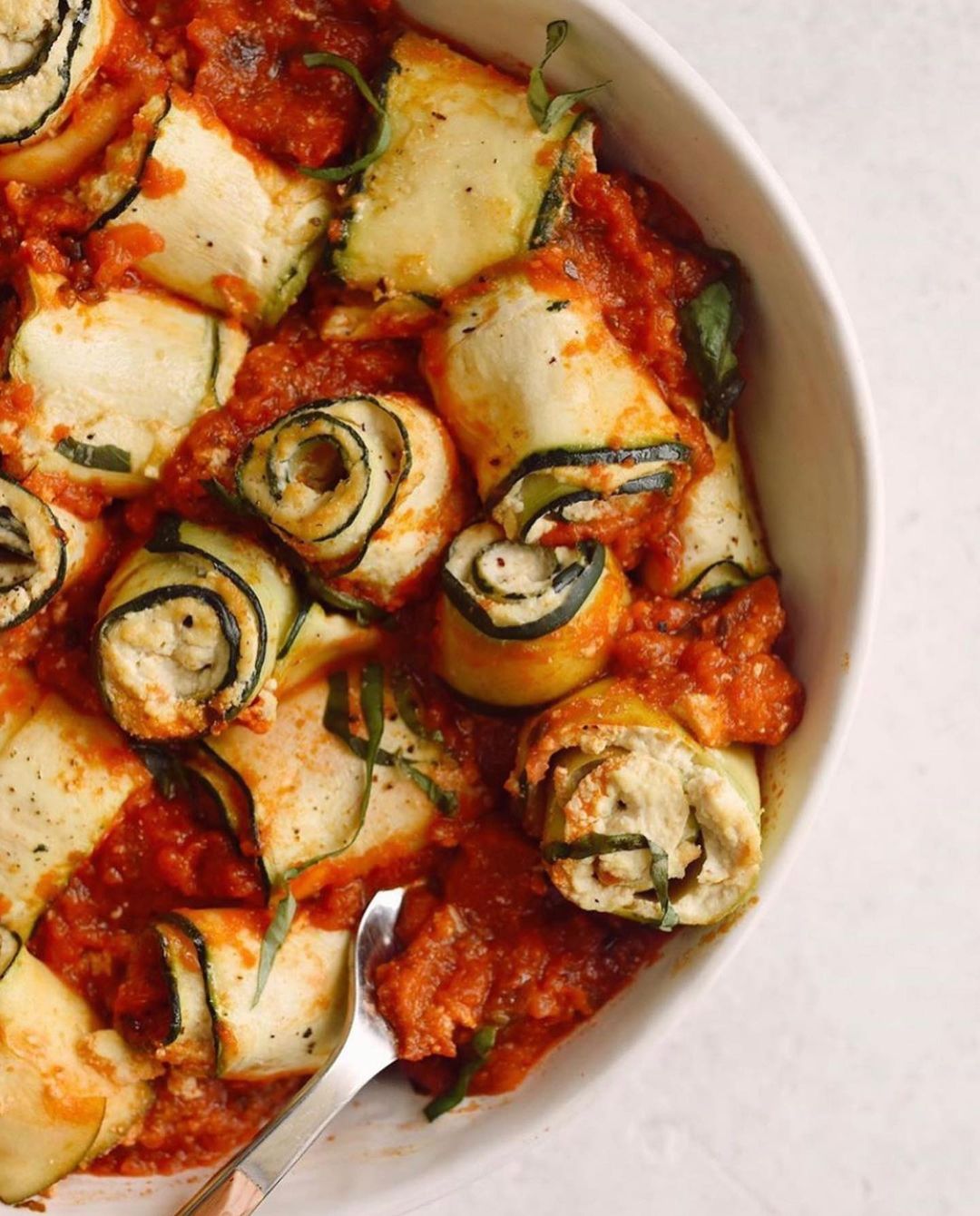 Vegan Zucchini Ricotta Roll-Ups