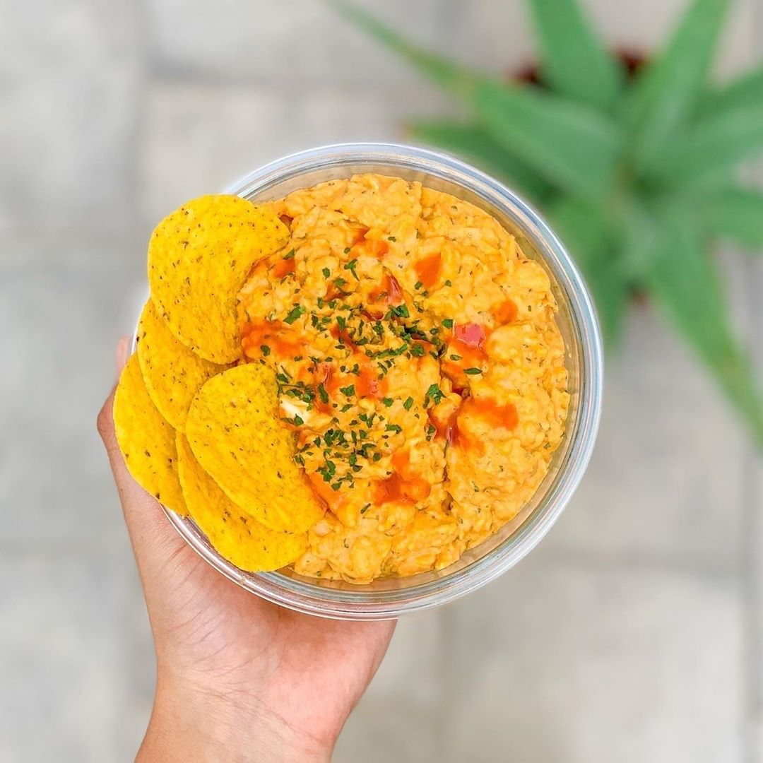 Easy Buffalo Chickpea Dip