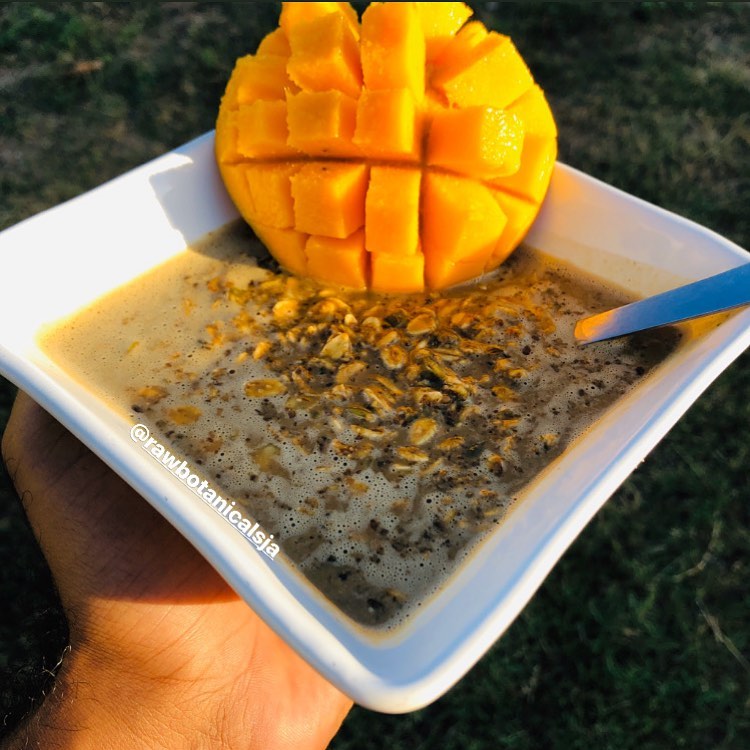 Packed Oats Breakfast with Sea Moss and Mango
