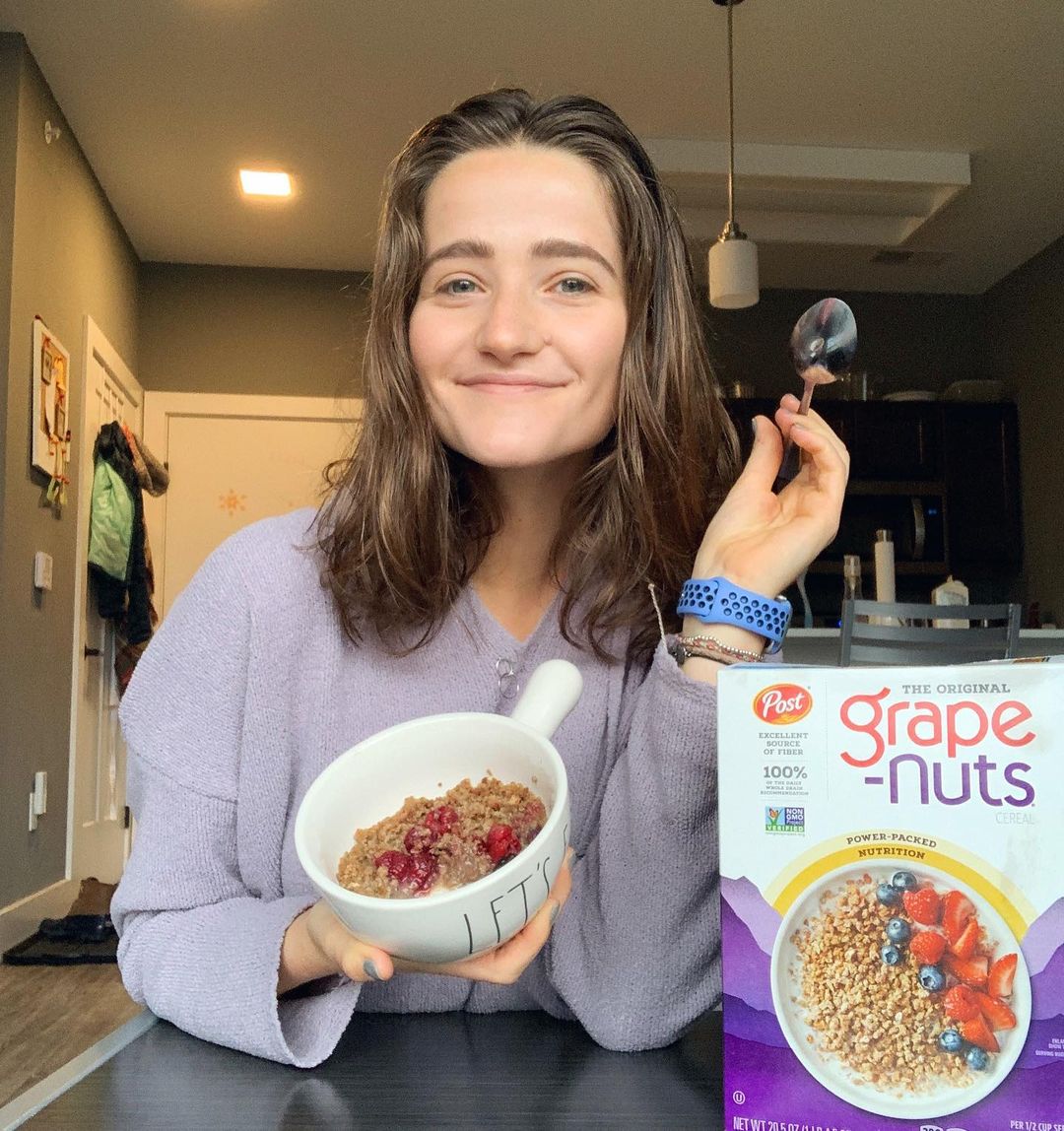 Grape Nuts Breakfast with Berries and Milk