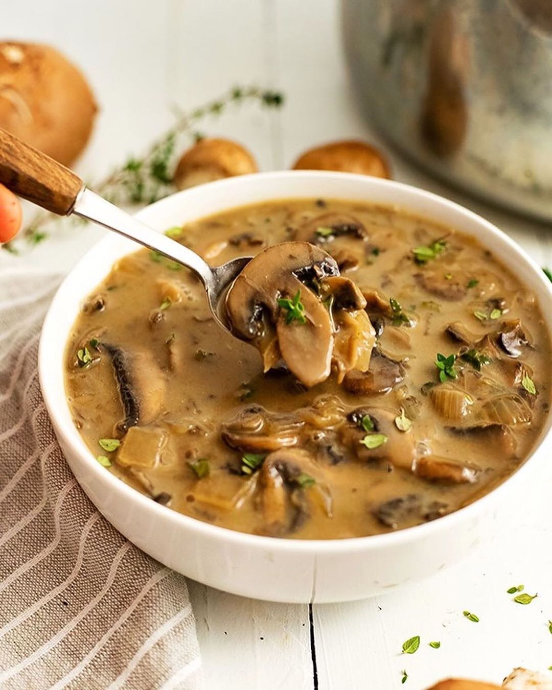 Bowl of Mushroom Soup