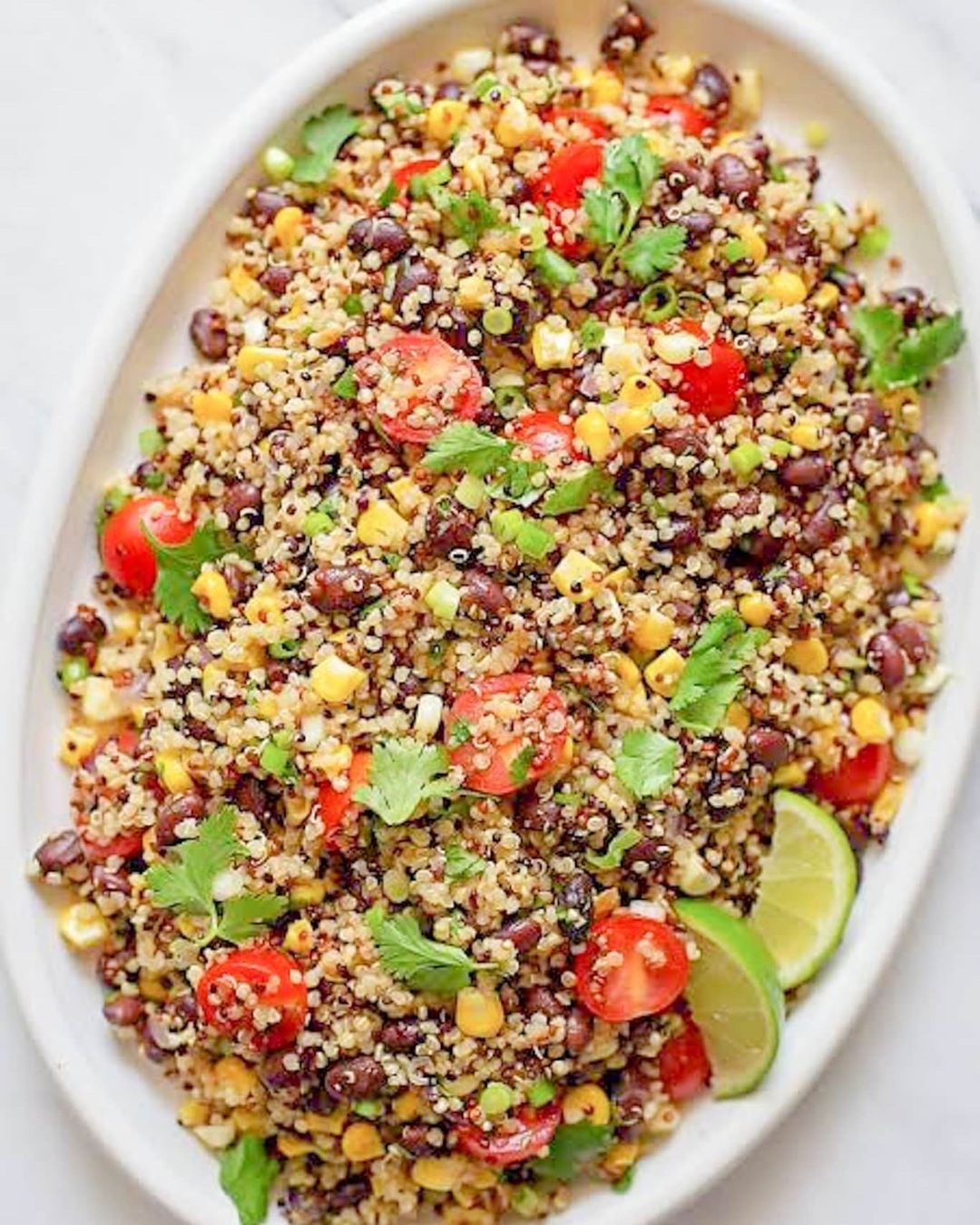 Healthy Quinoa Salad with Beans and Corn