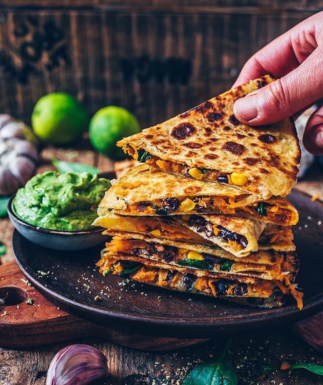 Vegan Sweet Potato Quesadillas