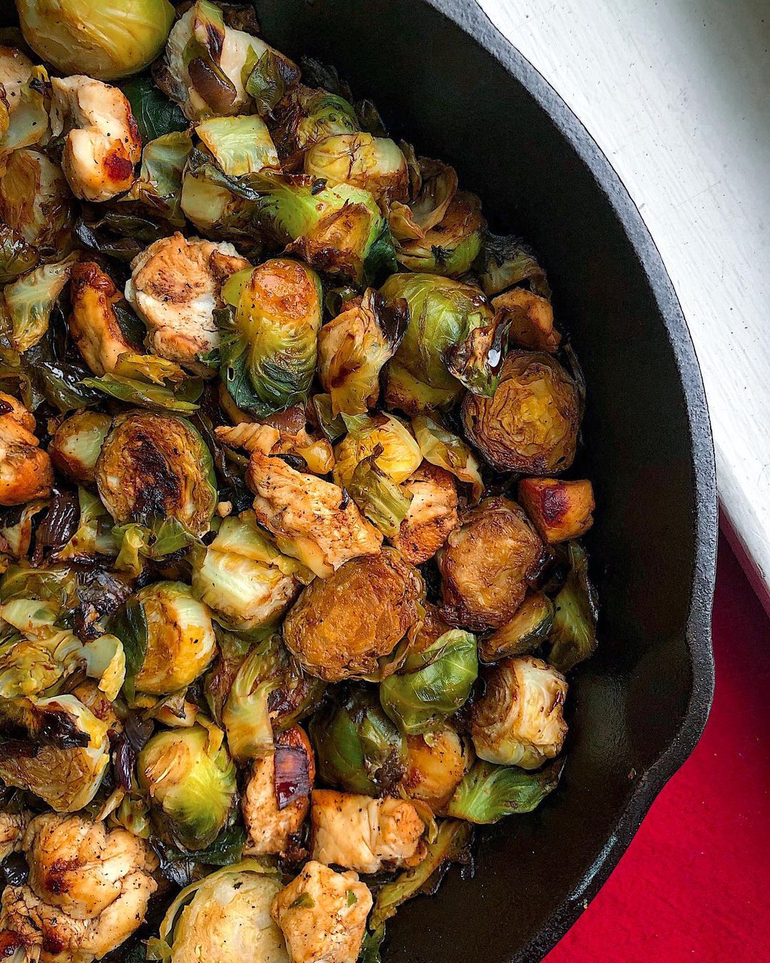 Chicken and Brussels Sprout Skillet Dinner