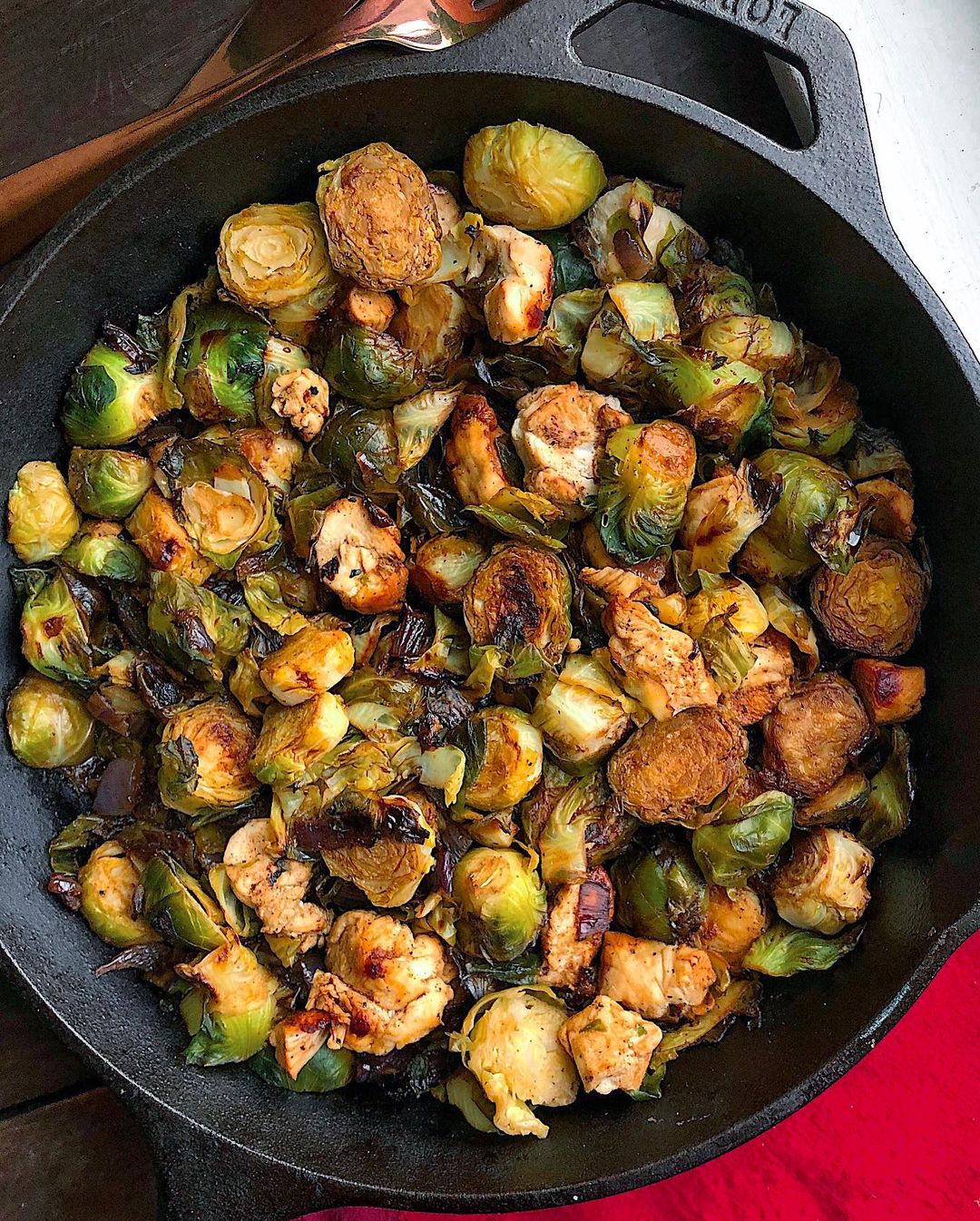 Chicken and Brussels Sprout Skillet Dinner
