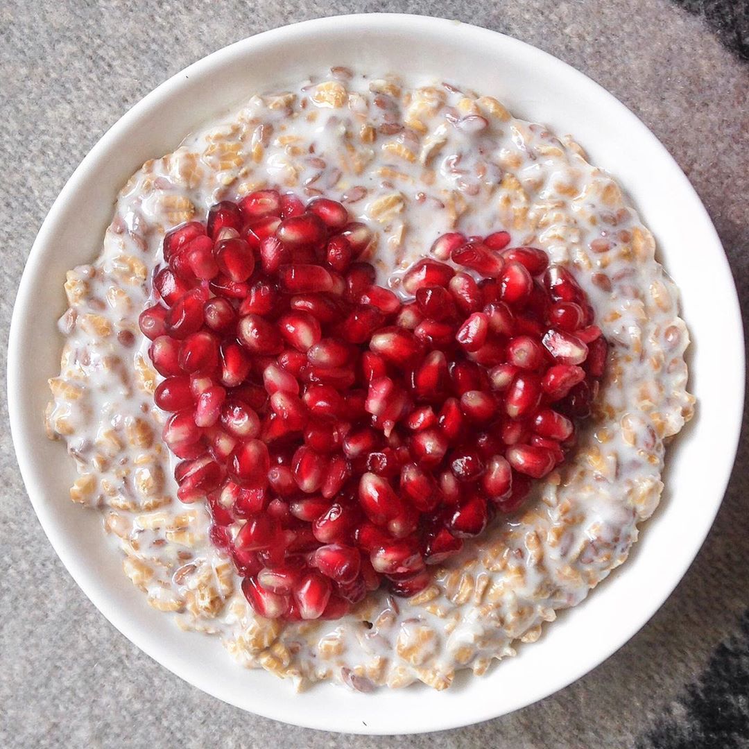 Valentine's Day Heart Yoghurt Overnight Oats