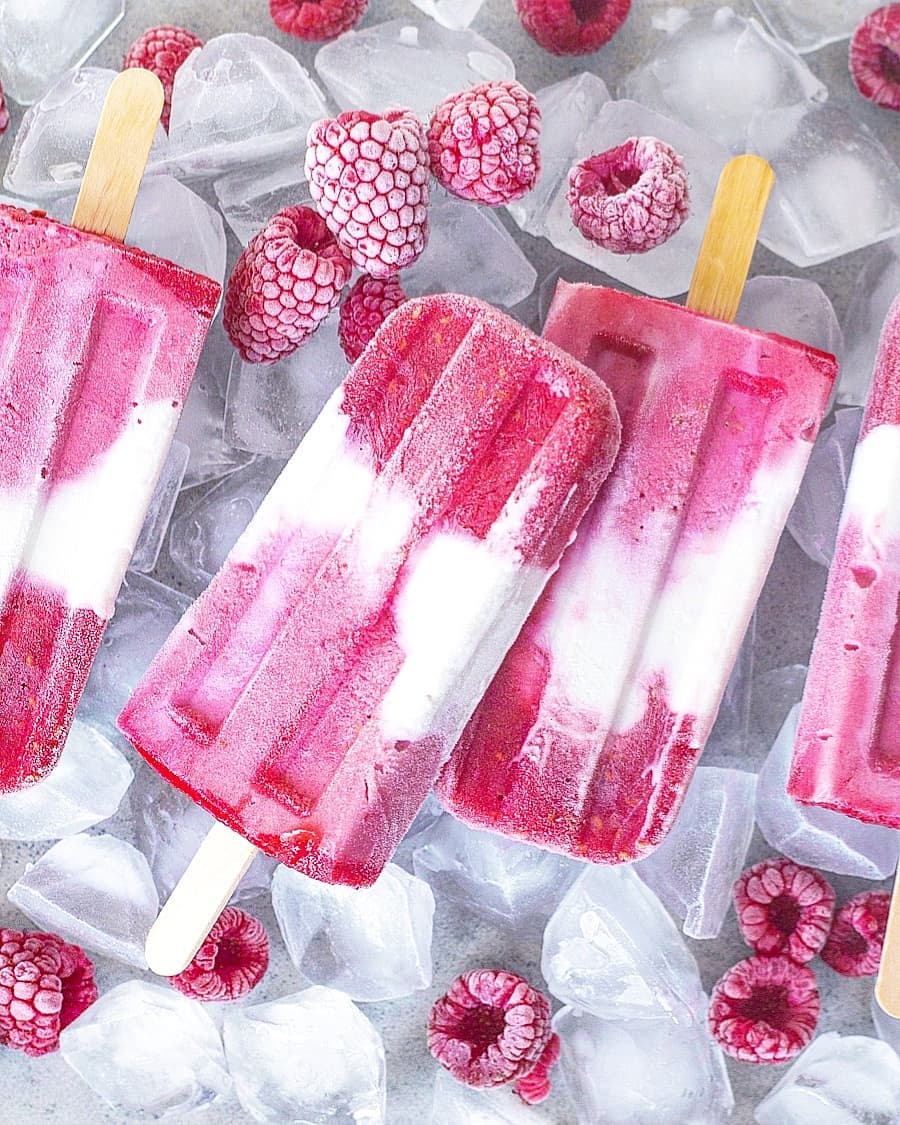 Creamy Coconut Berrylicious Popsicles