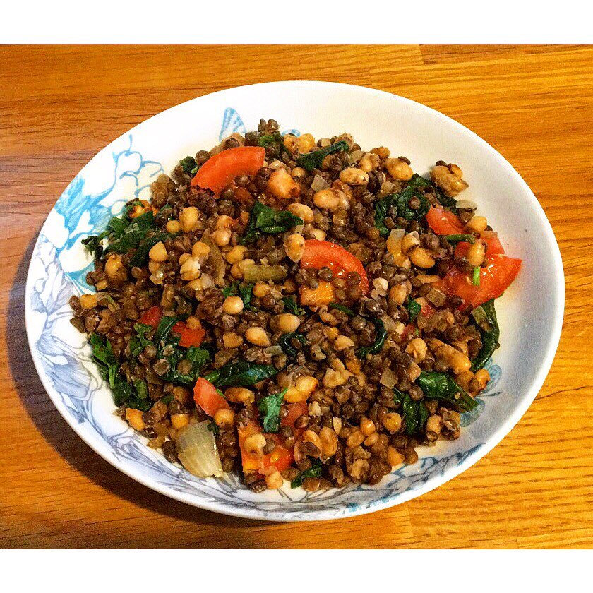 High Protein BBQ Spice Lentil Bowl