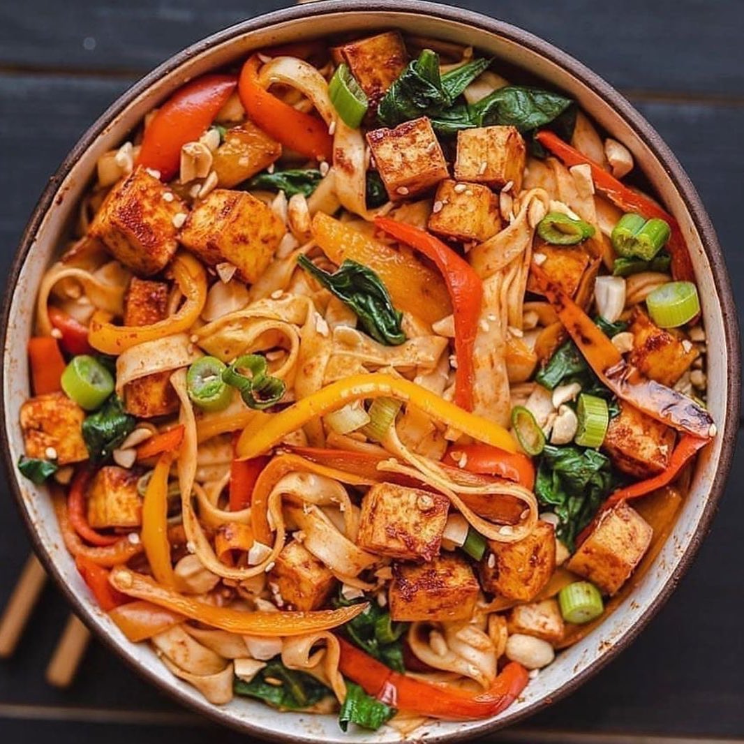 Tofu Vegetable Lo Mein