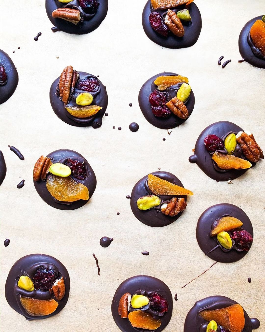 Fruit and Nut Chocolate Coins