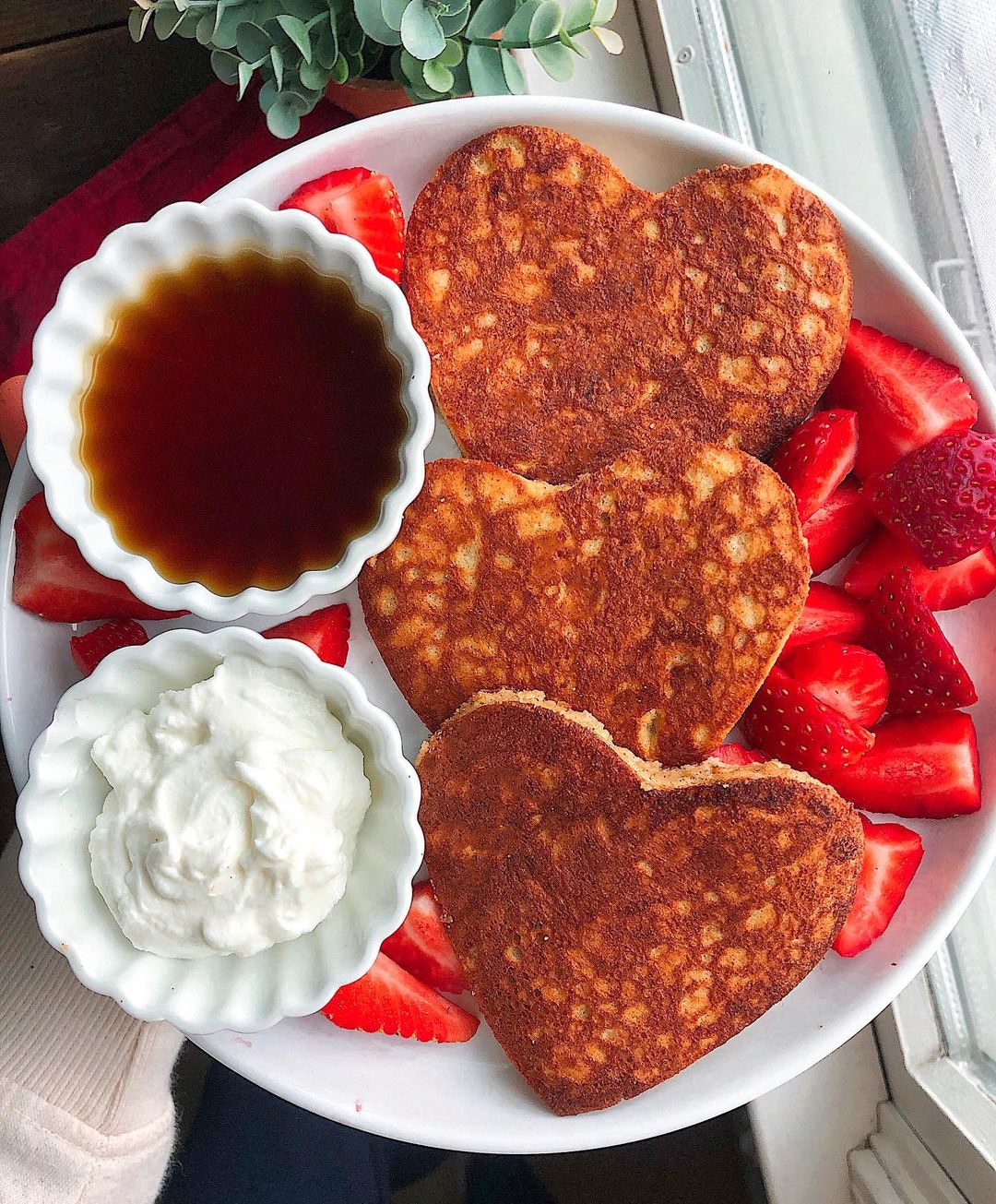 Paleo Pancakes for Valentine's Day