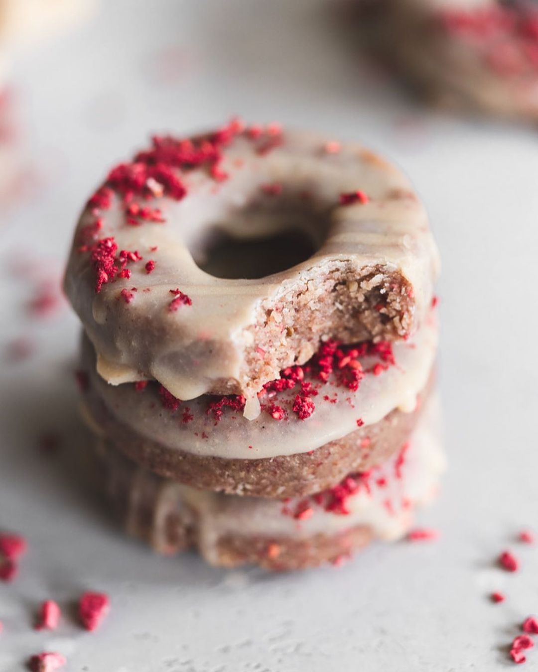 White Chocolate and Raspberry Donuts