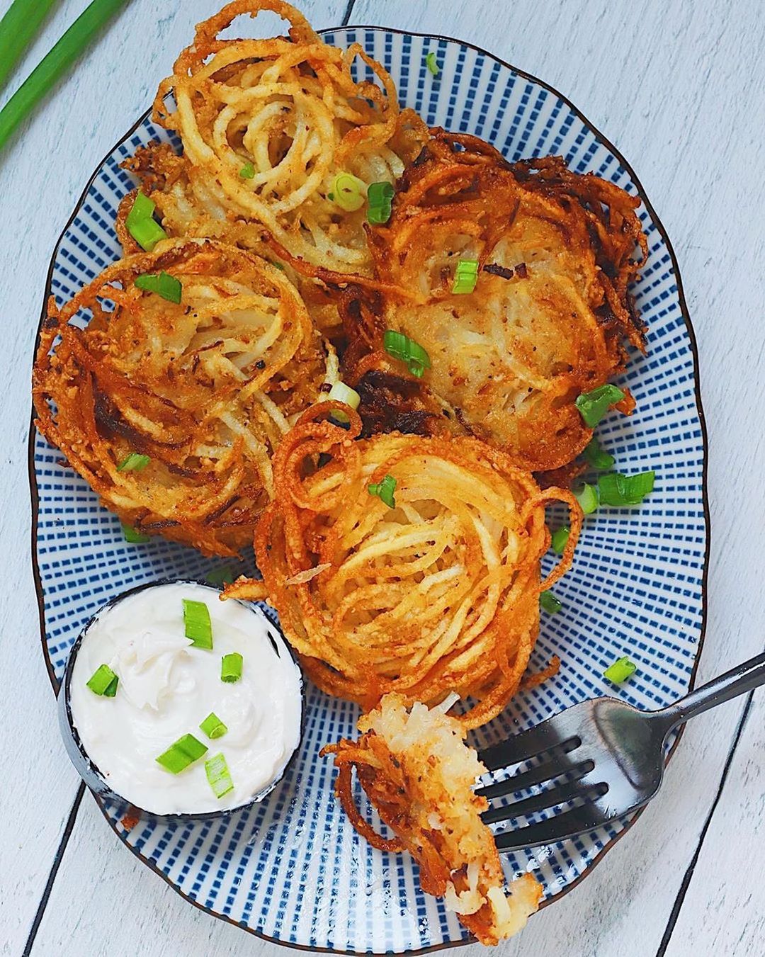 Spiralized Vegan Latkes