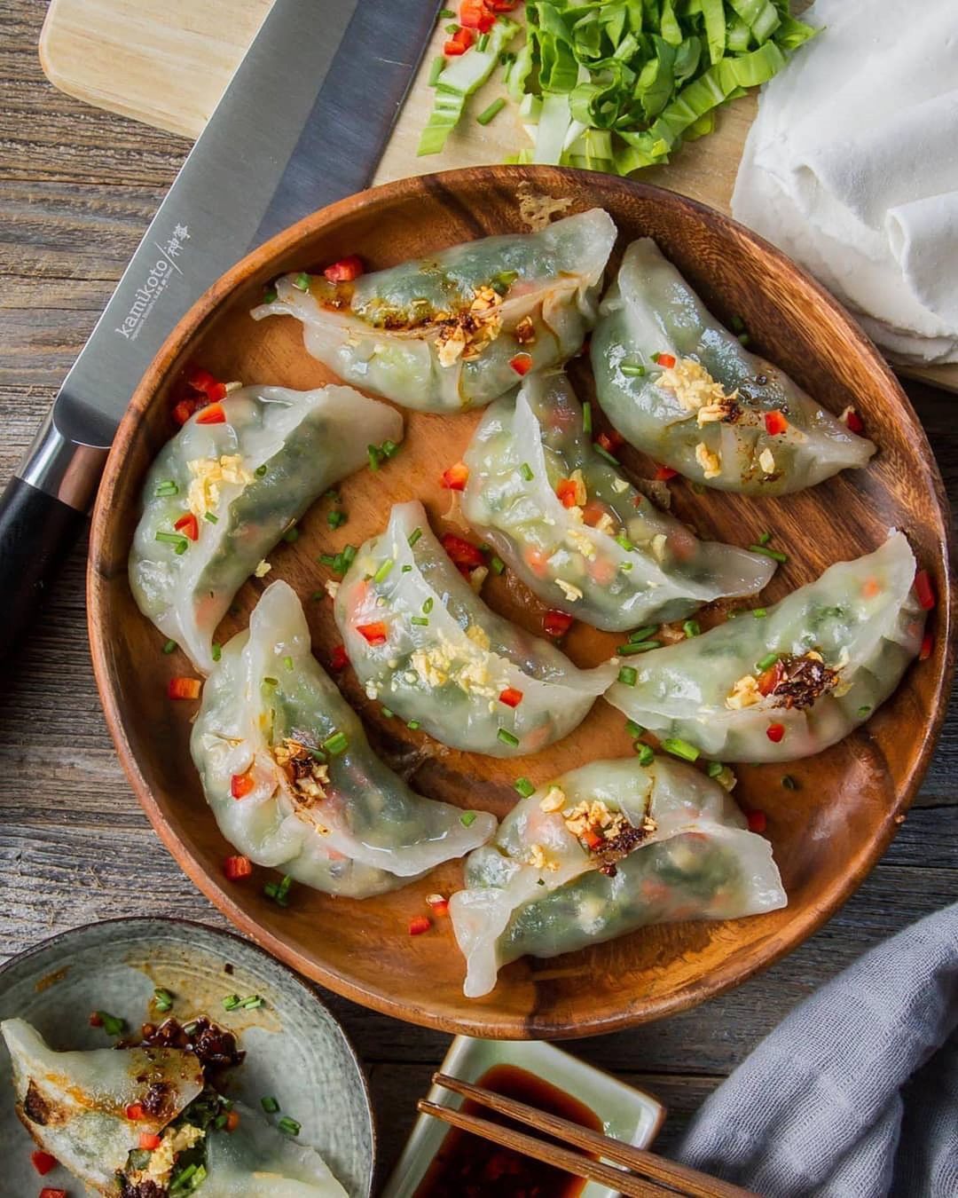 Gluten-Free Bok Choy Crystal Dumplings