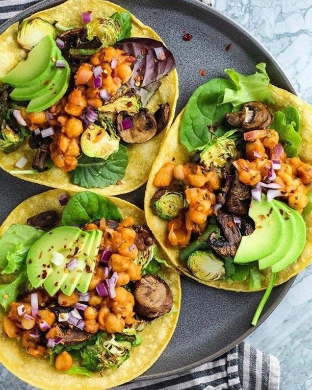 Vegan Buffalo Chickpea Tacos
