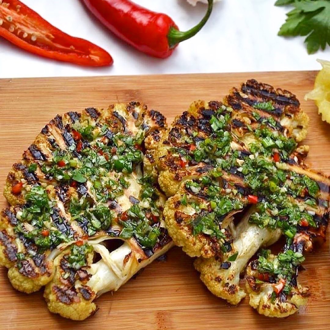 Cauliflower Steak with Chimichurri