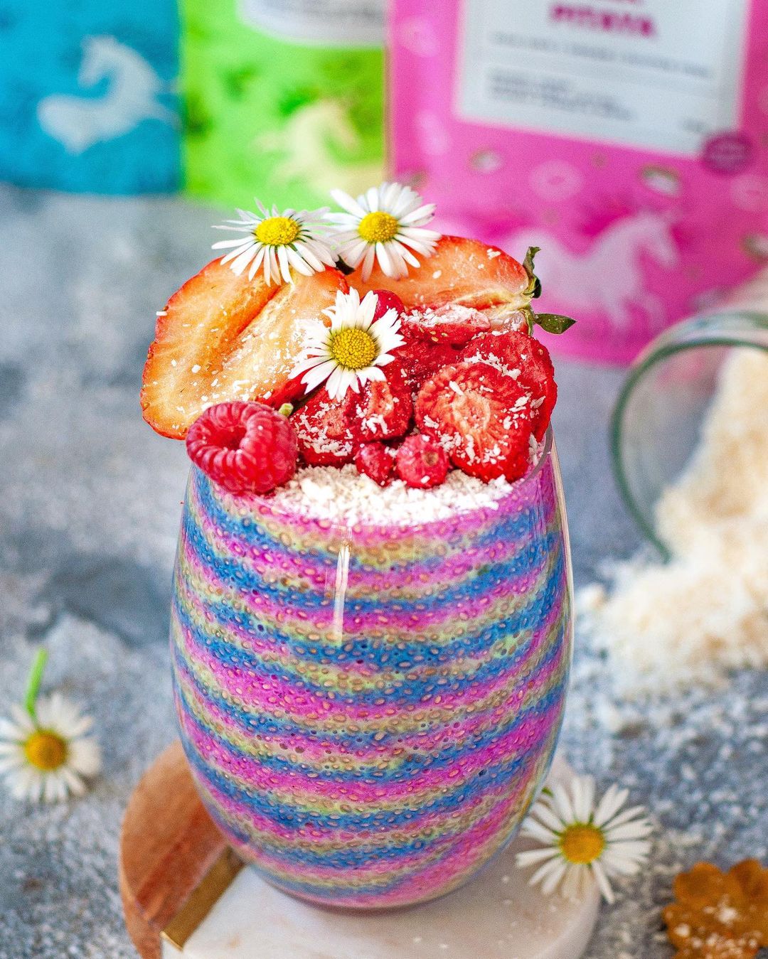 Rainbow Chia Seed Parfait