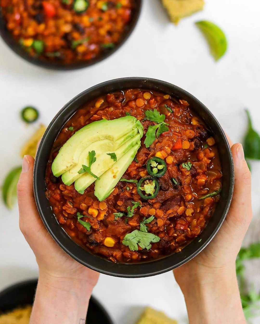 Easy Bean and Lentil Chili