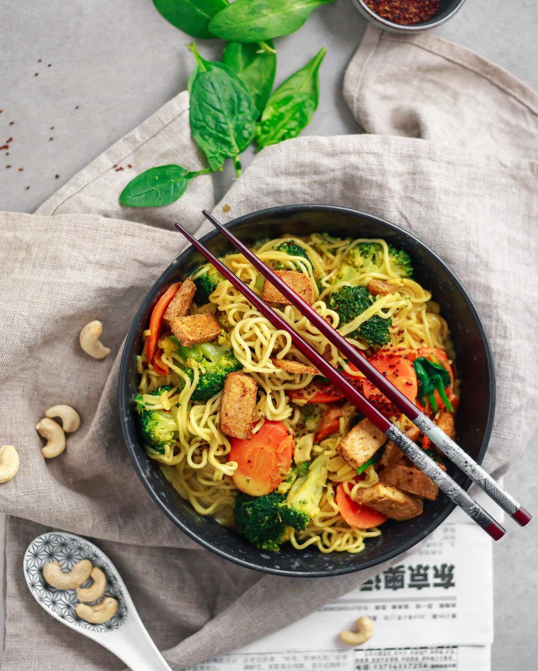 Super Creamy Asian Inspired Noodles