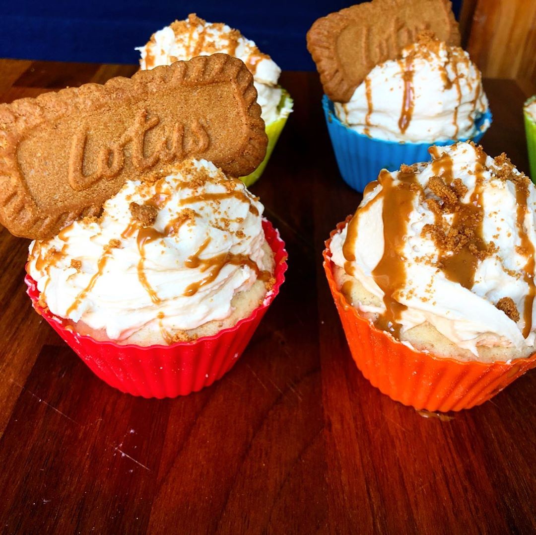 Vegan Lotus Biscoff Cupcakes