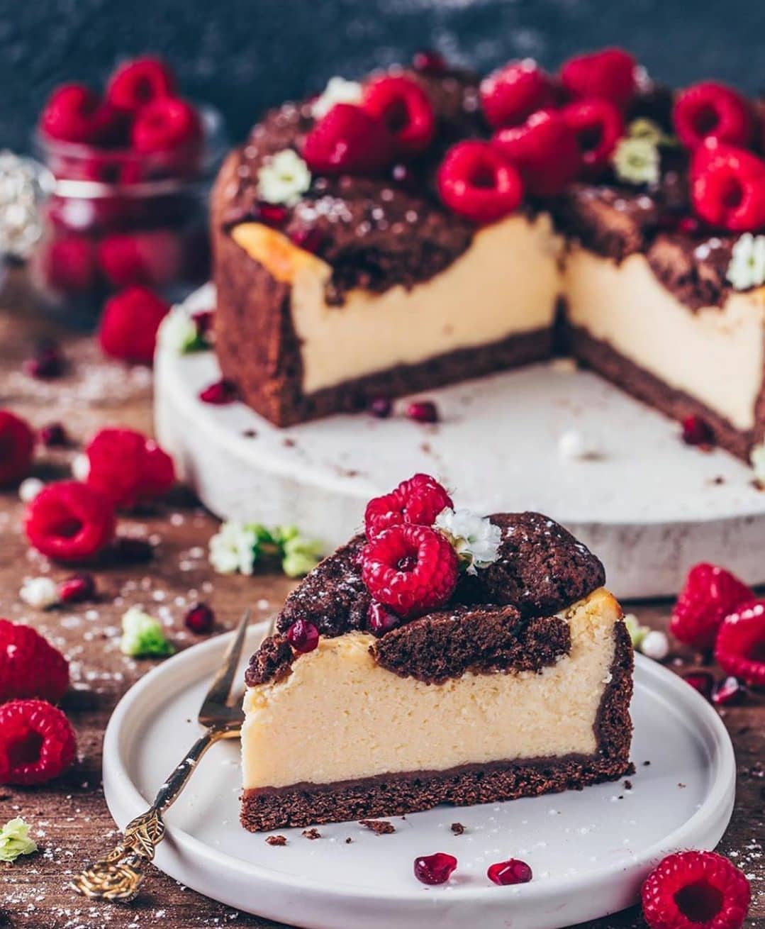 Vegan Russian Chocolate Cheesecake